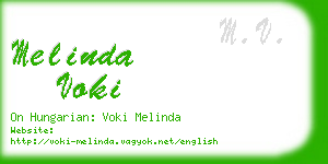 melinda voki business card